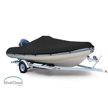 Eevelle Boat Cover INFLATABLE Center Console, Outboard Fits 12ft 6in L up to 70in W Black SCINFCC1270B-BLK